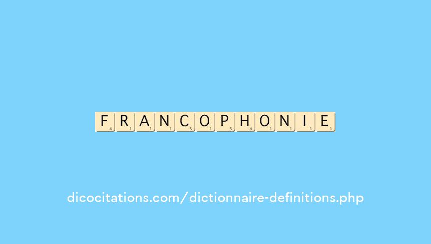 francophonie francophonie