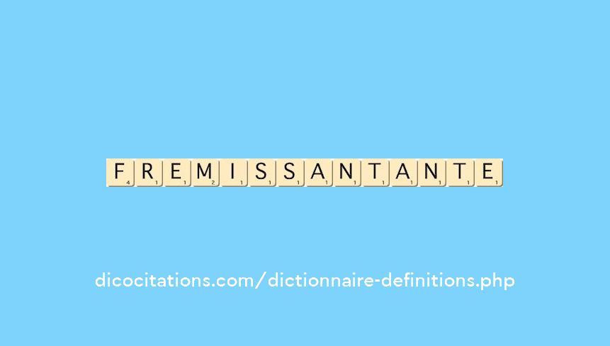 fremissant--ante