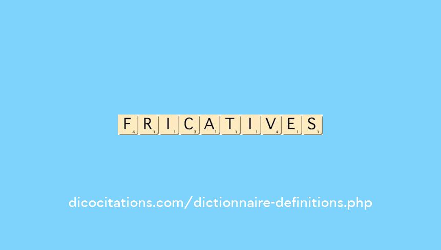 fricatives fricatives