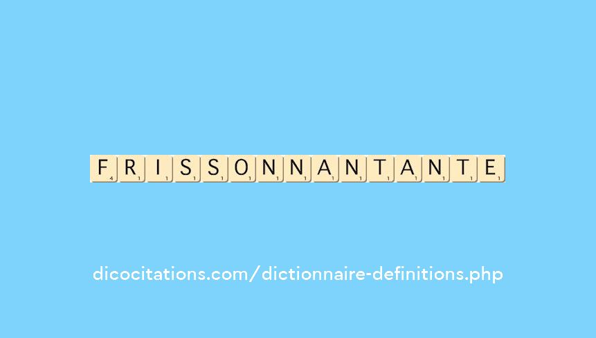 frissonnant--ante