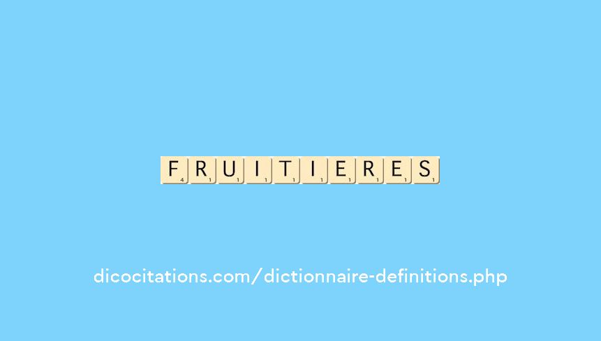 fruitieres fruitieres