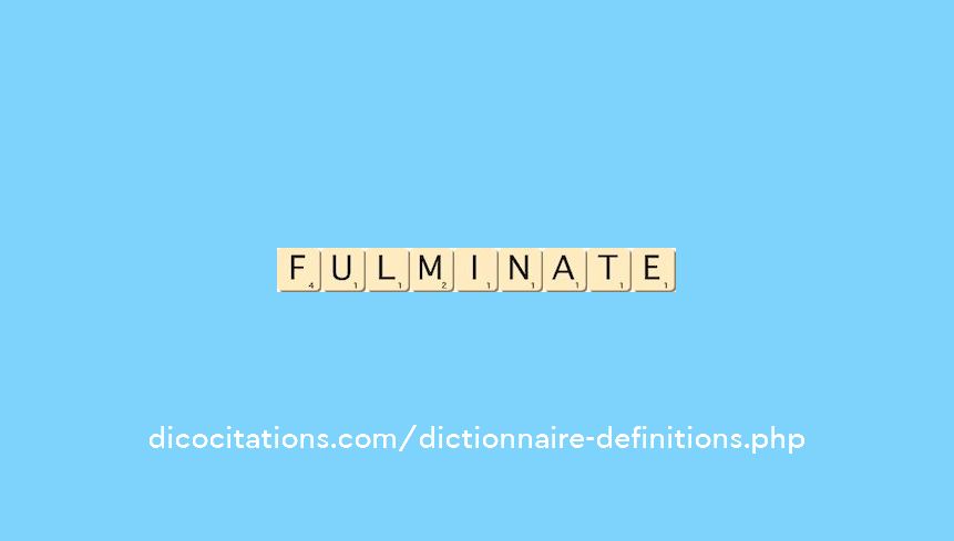 fulminate fulminate