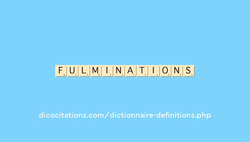 fulminations