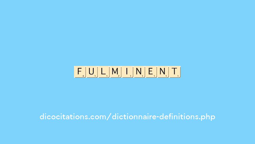 fulminent