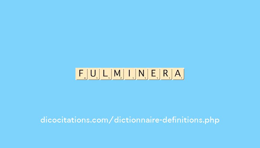 fulminera fulminera