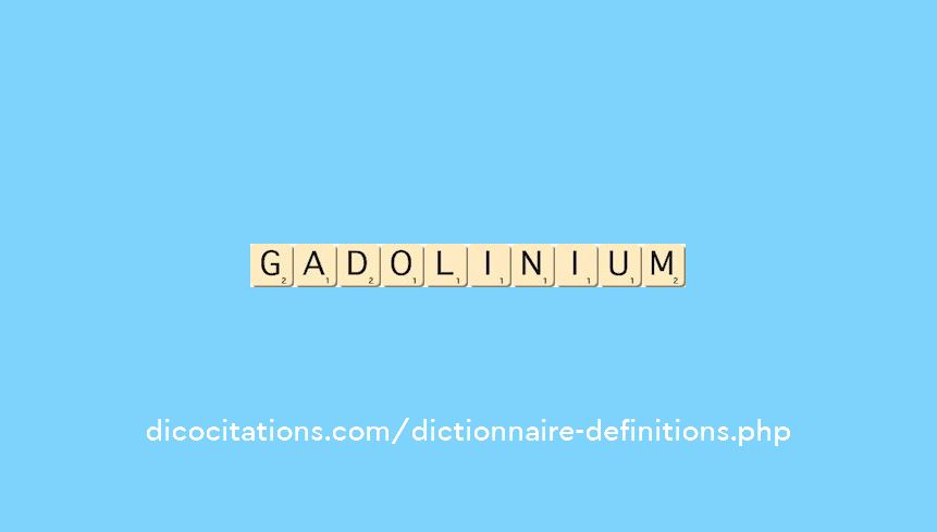 gadolinium gadolinium