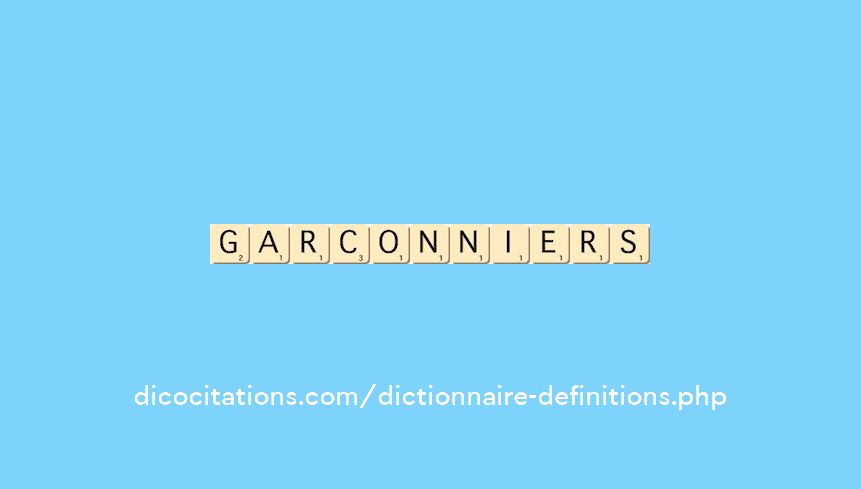 garconniers garconniers