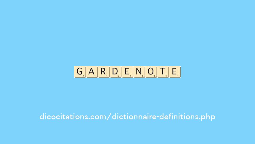 garde-note