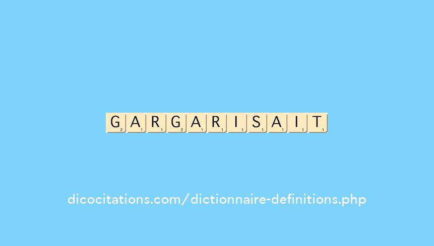 gargarisait