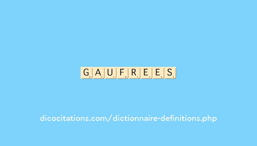 gaufrees gaufrees