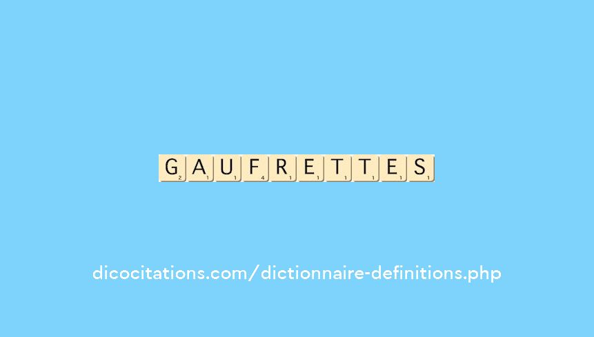 gaufrettes gaufrettes