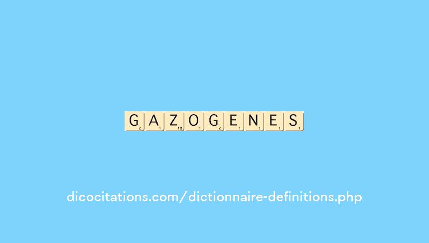 gazogenes gazogenes