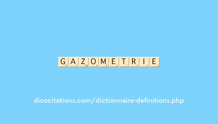 gazometrie gazometrie