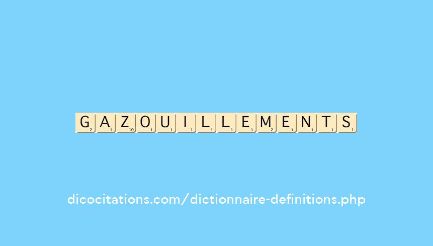 gazouillements gazouillements