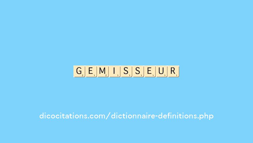 gemisseur gemisseur