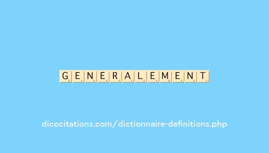 generalement