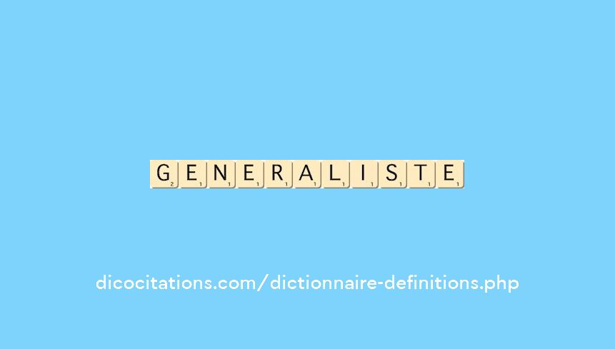 generaliste
