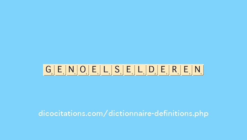 genoelselderen genoelselderen