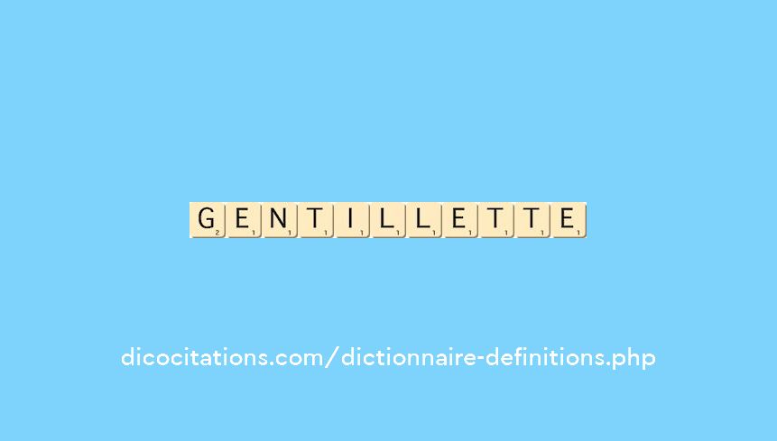 gentillette gentillette