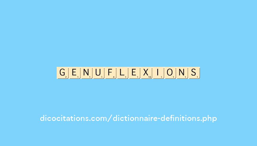 genuflexions