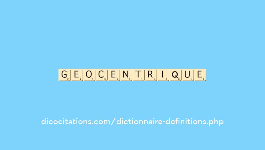 geocentrique