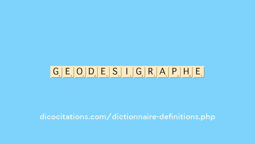 geodesigraphe geodesigraphe