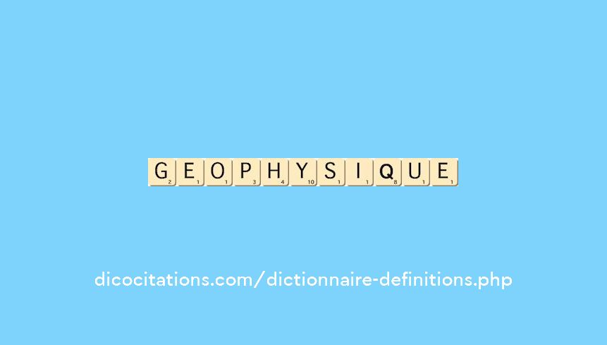 geophysique geophysique
