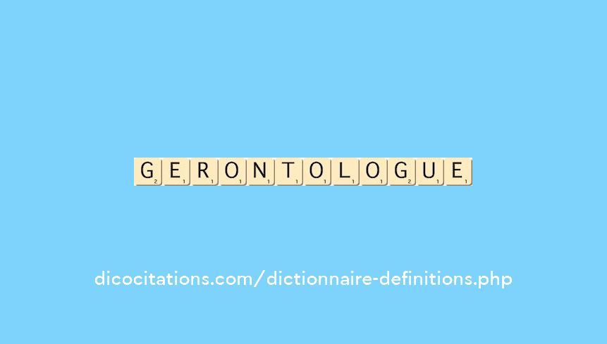 gerontologue gerontologue