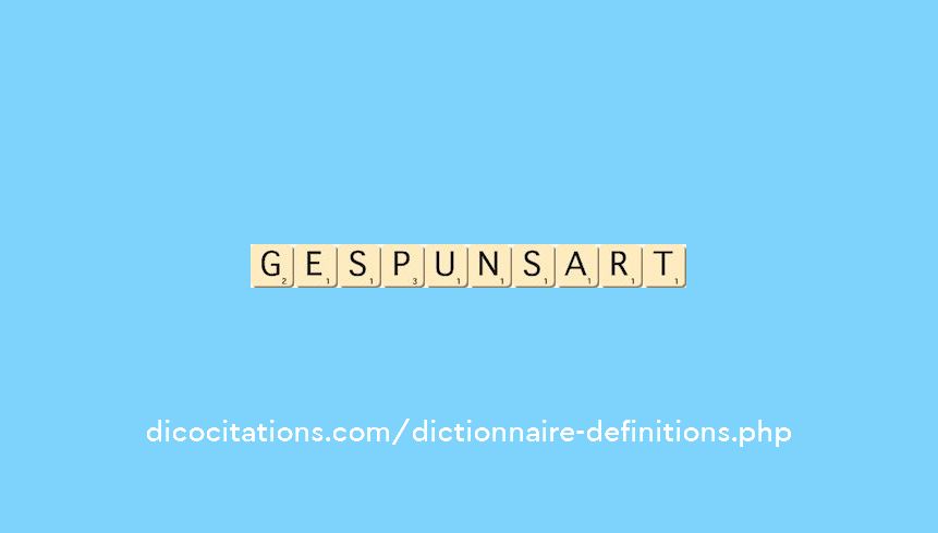 gespunsart