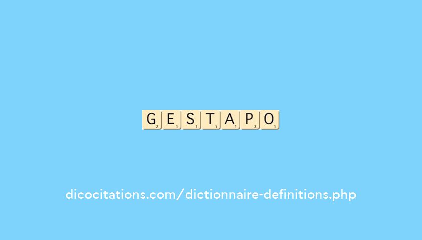 gestapo gestapo