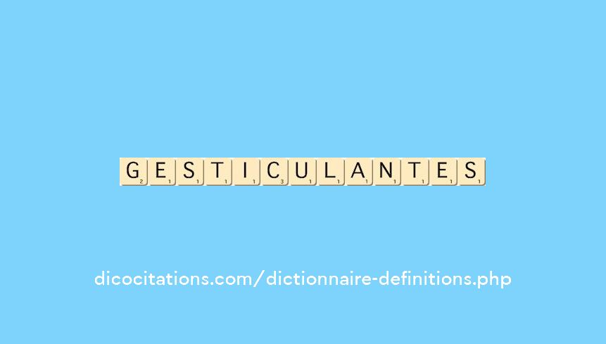 gesticulantes gesticulantes