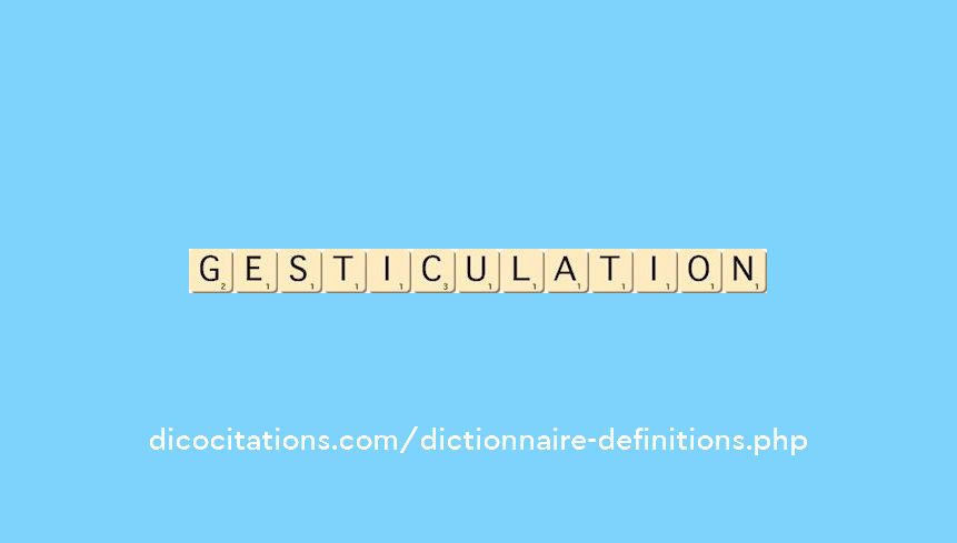 gesticulation