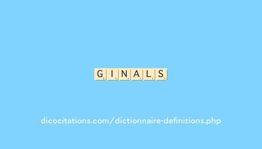 ginals