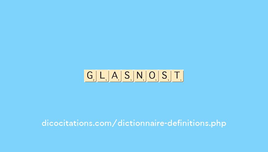 glasnost glasnost