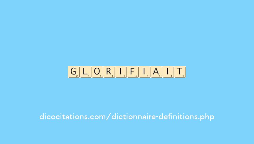 glorifiait glorifiait