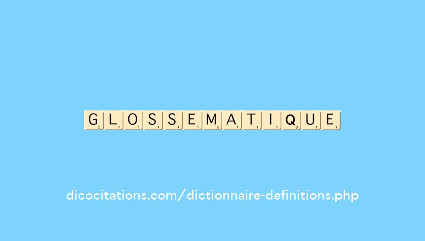 glossematique glossematique