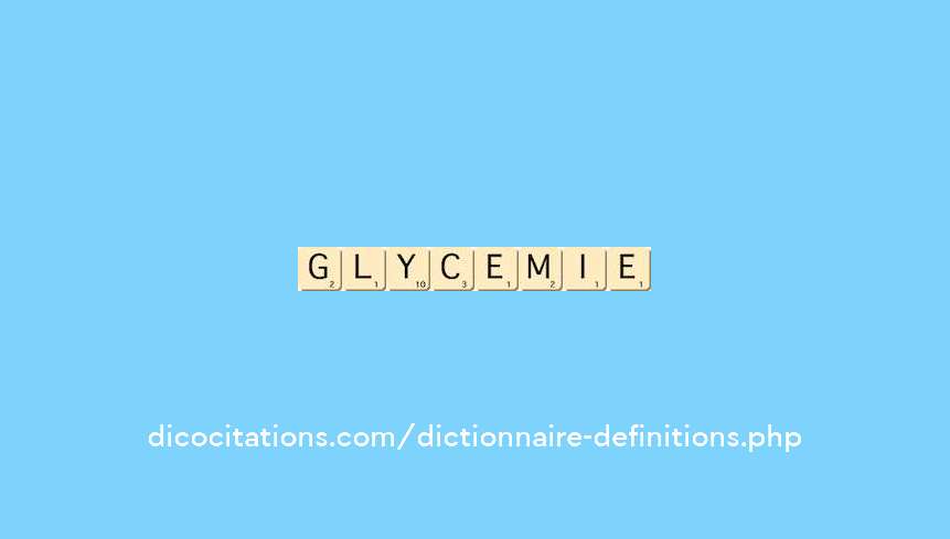 glycemie