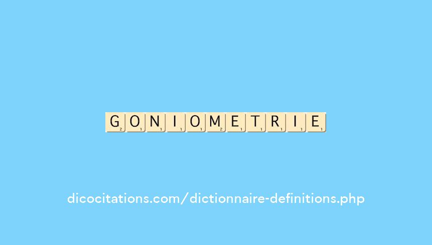 goniometrie