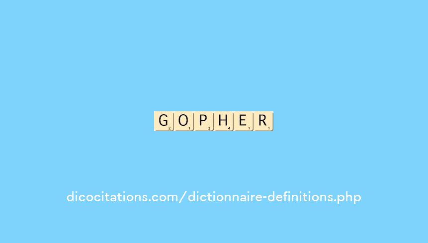 gopher gopher