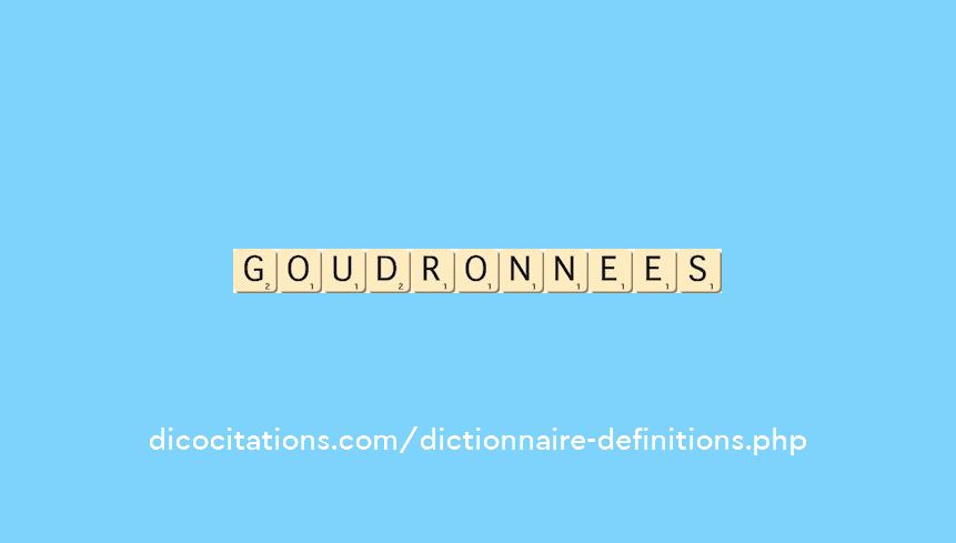 goudronnees