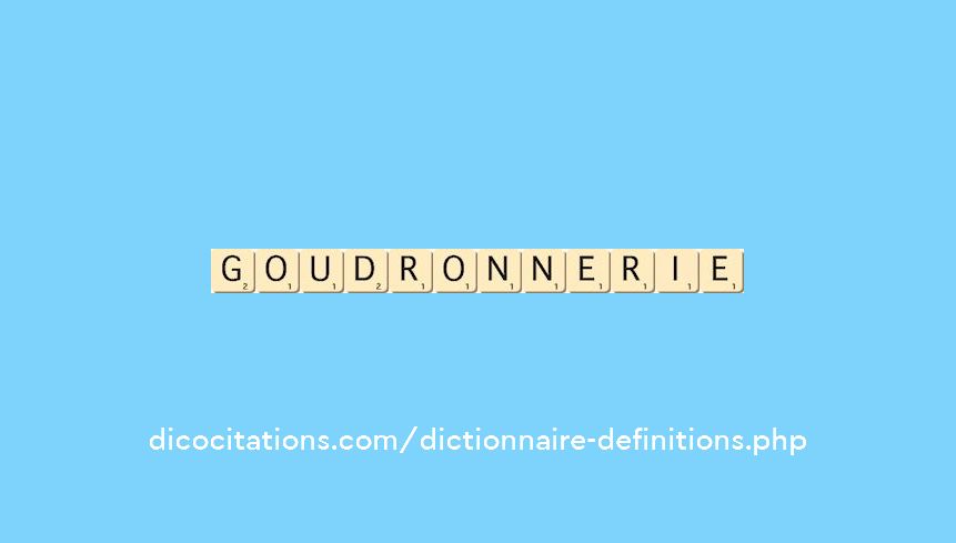 goudronnerie