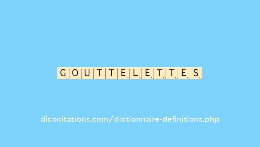 gouttelettes gouttelettes