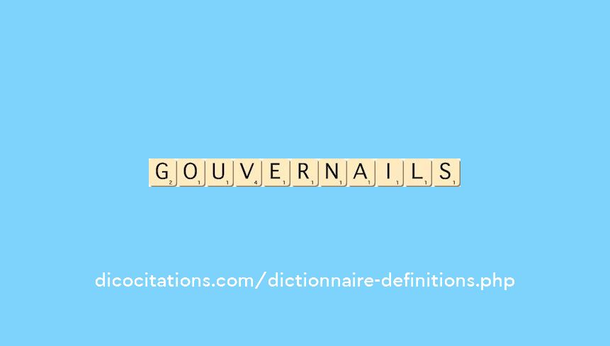 gouvernails gouvernails