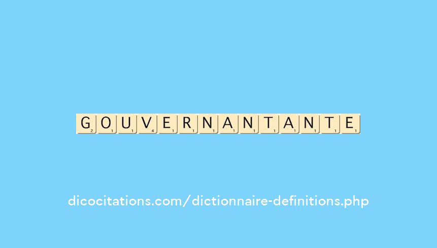 gouvernant--ante