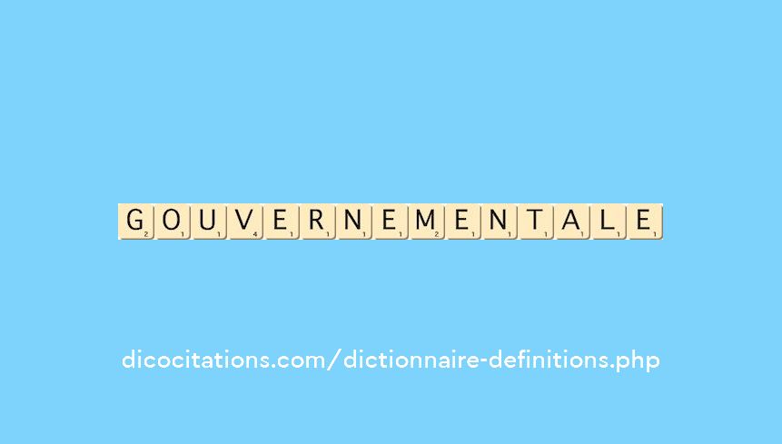 gouvernementale