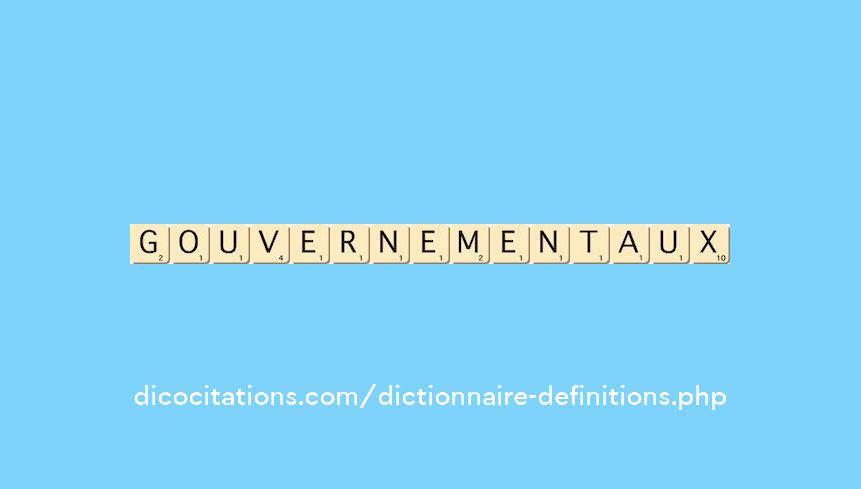 gouvernementaux gouvernementaux