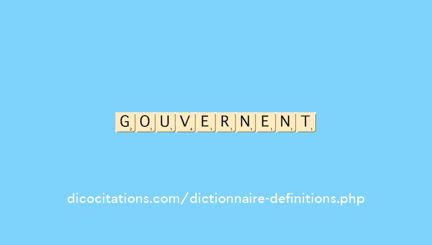 gouvernent gouvernent