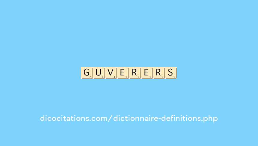 gouvernerons gouvernerons