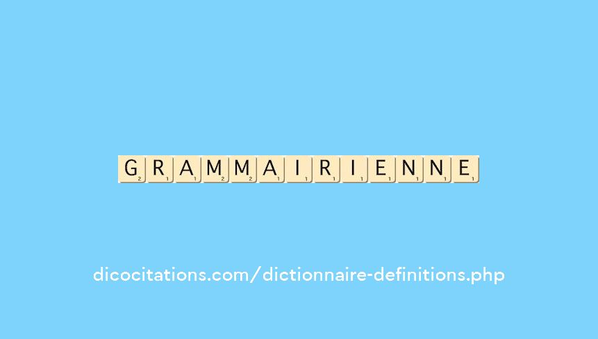 grammairienne grammairienne