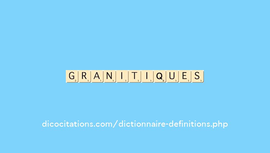 granitiques granitiques